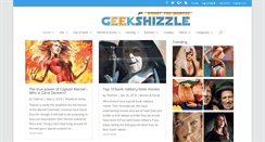 Desktop Screenshot of geekshizzle.com