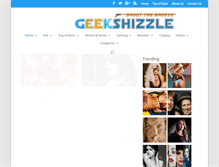 Tablet Screenshot of geekshizzle.com